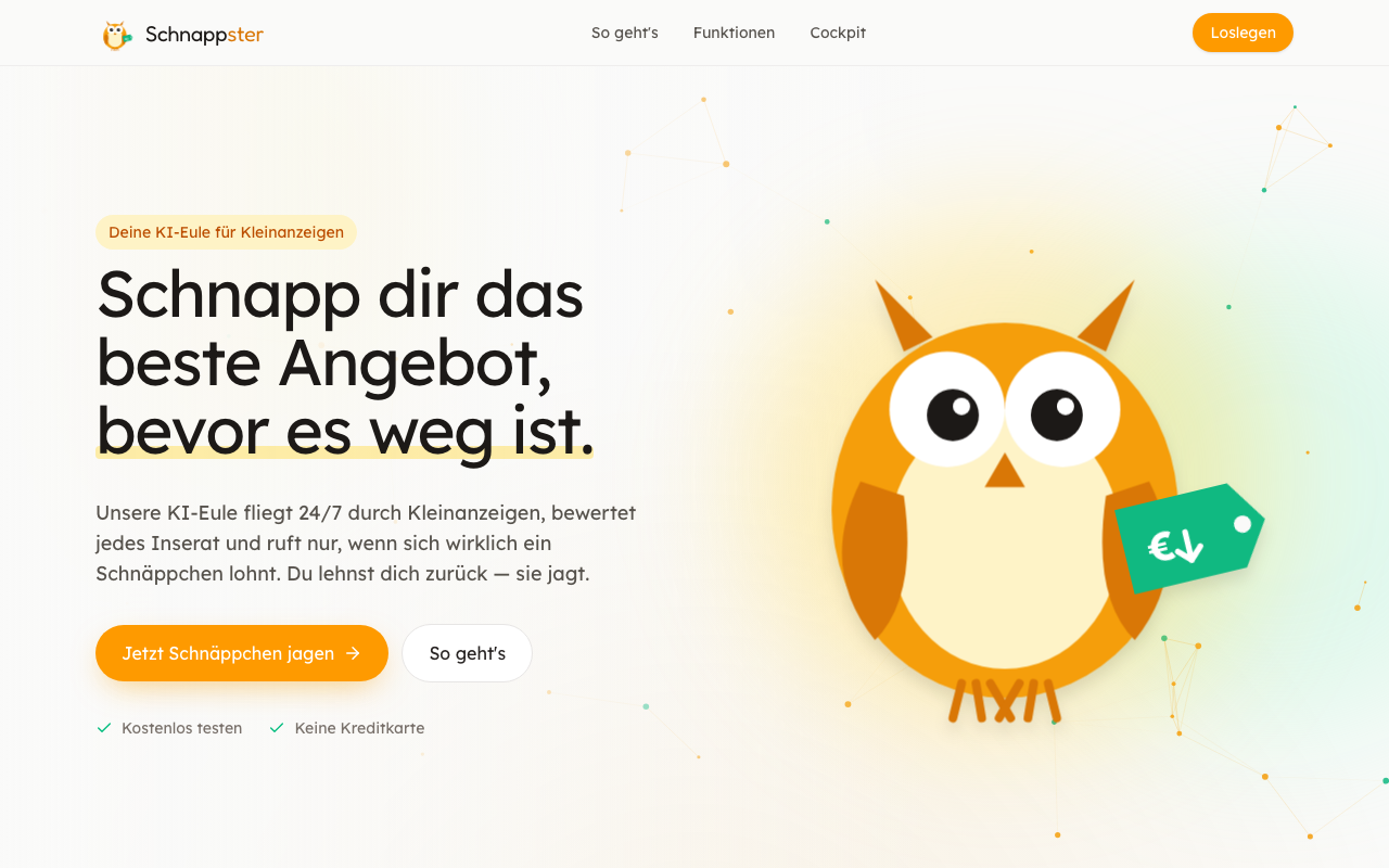 Screenshot von Schnappster