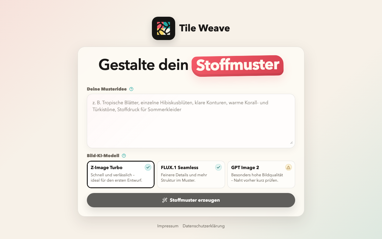 Screenshot von Tile Weave